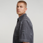 G-star denim shirt palm print