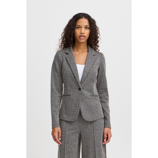 Ichi IhKate jacquard blazer 4