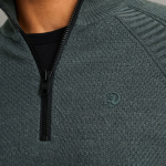 Cast Iron half zip collar knit