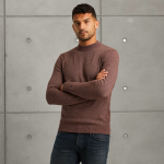 Cast Iron mock neck knit