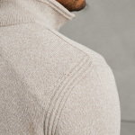 Cast Iron half zip cotton knit